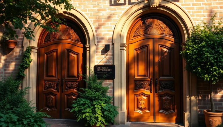 arched exterior doors