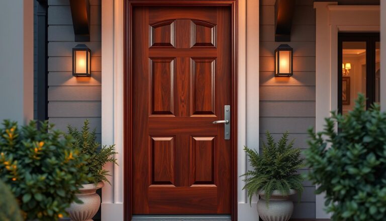 6 panel exterior door